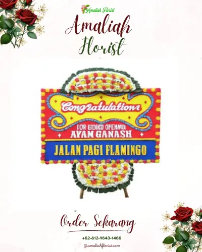 Bunga Papan Congratulation di Kenali Asam Atas